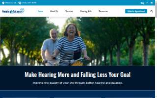 Hearing & Balance Services of Reston website