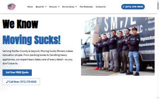 Moving Sucks Movers website