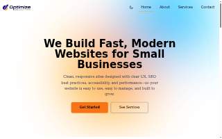 Optimize Web Solutions website
