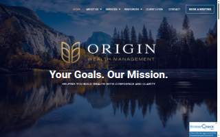 Origin Wealth Management website