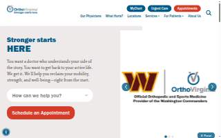 OrthoVirginia Reston website