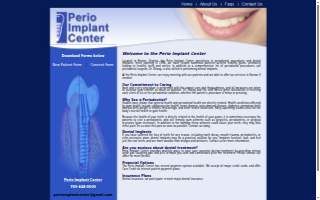 Perio Implant Center website