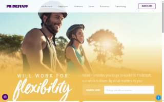 PrideStaff website
