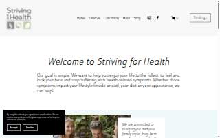 Striving for Health website