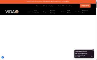 VIDA Pilates - Reston Station website