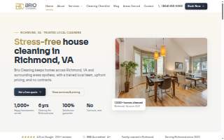 Brio Cleaning website