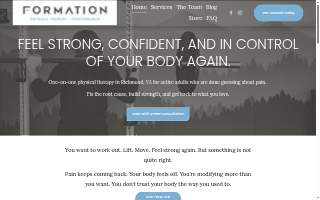Formation Physical Therapy + Performance - Richmond website