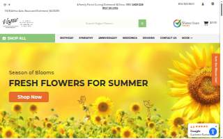 Vogue Flowers, Gifts & Richmond Flower Delivery website
