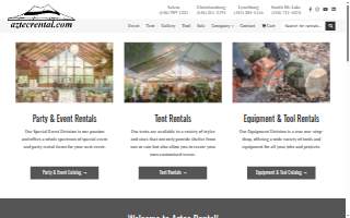 Aztec Rental website