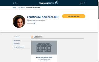 Christina M. Abraham, M.D. website