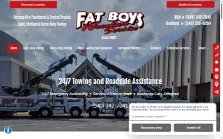 Fat Boys Wrecker Service website
