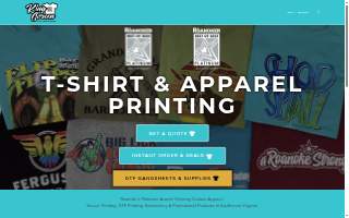 King Screen website