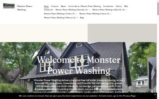 Monster Power Washing website