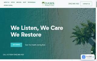 Oasis Chiropractic and Wellness website