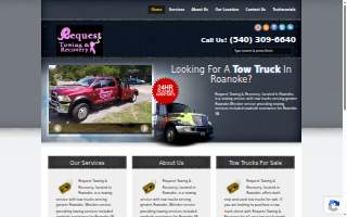 Request Towing & Recovery of Roanoke website