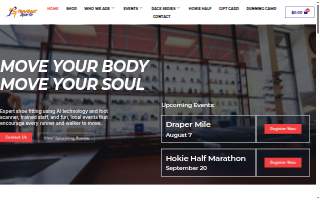 RunAbout Sports Roanoke website