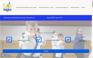 Super Kicks Karate website