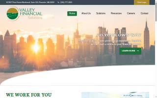 Valley Financial Solutions website