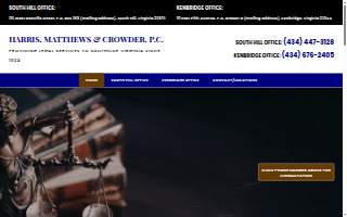 Harris Matthews & Crowder, PC website