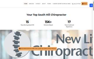 New Life Chiropractic website