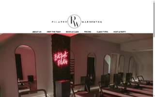 Pilates Warrenton website