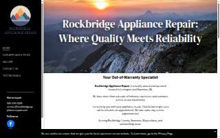 Rockbridge Appliance Repair website