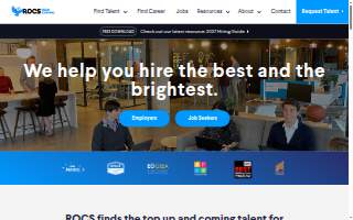 ROCS Grad Staffing website