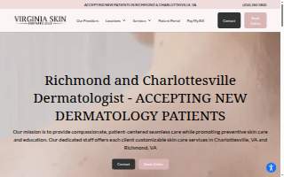 Virginia Skin Dermatology of Rose Hill website