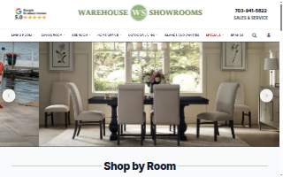 Warehouse Showrooms Furniture of Rose Hill website