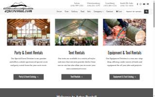 Aztec Rental website