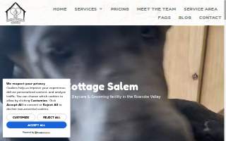 Canine Cottage Salem - Dog Daycare, Grooming, and Boarding website