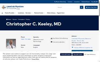 Christopher Keeley, MD website