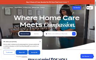 Cornerstone Caregiving of Covington website