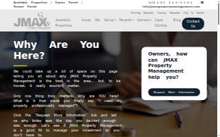 JMAX Property Management of Salem website