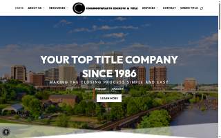 Commonwealth Escrow & Title website
