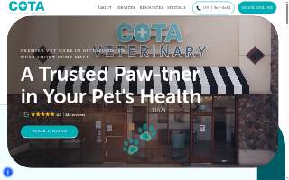 COTA Veterinary website
