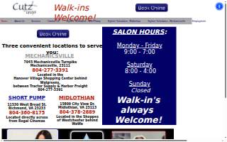 Cutz for Guys website