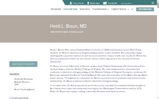 Heidi L. Braun, MD website