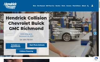 Hendrick Collision Chevrolet Buick GMC Richmond website