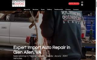 Richmond Import Service website