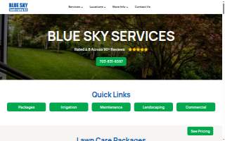 Blue Sky Landscaping, LLC website