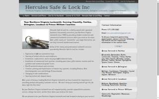 Hercules Safe and Lock website
