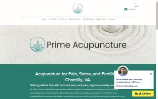 Prime Acupuncture website