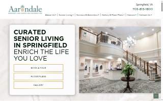 Aarondale Independent Living, Assisted Living and Memory Care Community of Burke website