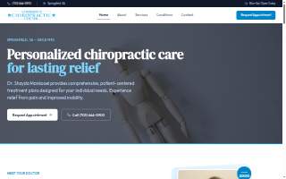 Commerce Chiropractic Center website