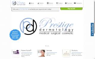 Prestige Dermatology of Springfield website