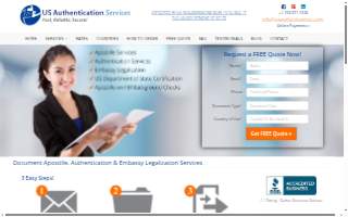 US Authentication Services website