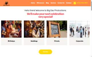 Big Day Productions website