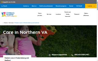Children's Hospital of Richmond at VCU Stafford Therapy Center website