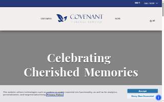 Covenant Funeral Service - Stafford website